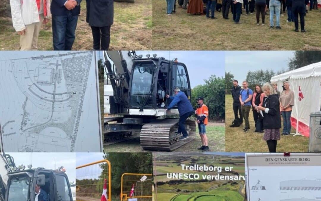 Første spadestik til Vikingeborgen Trelleborg