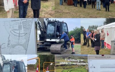 Første spadestik til Vikingeborgen Trelleborg